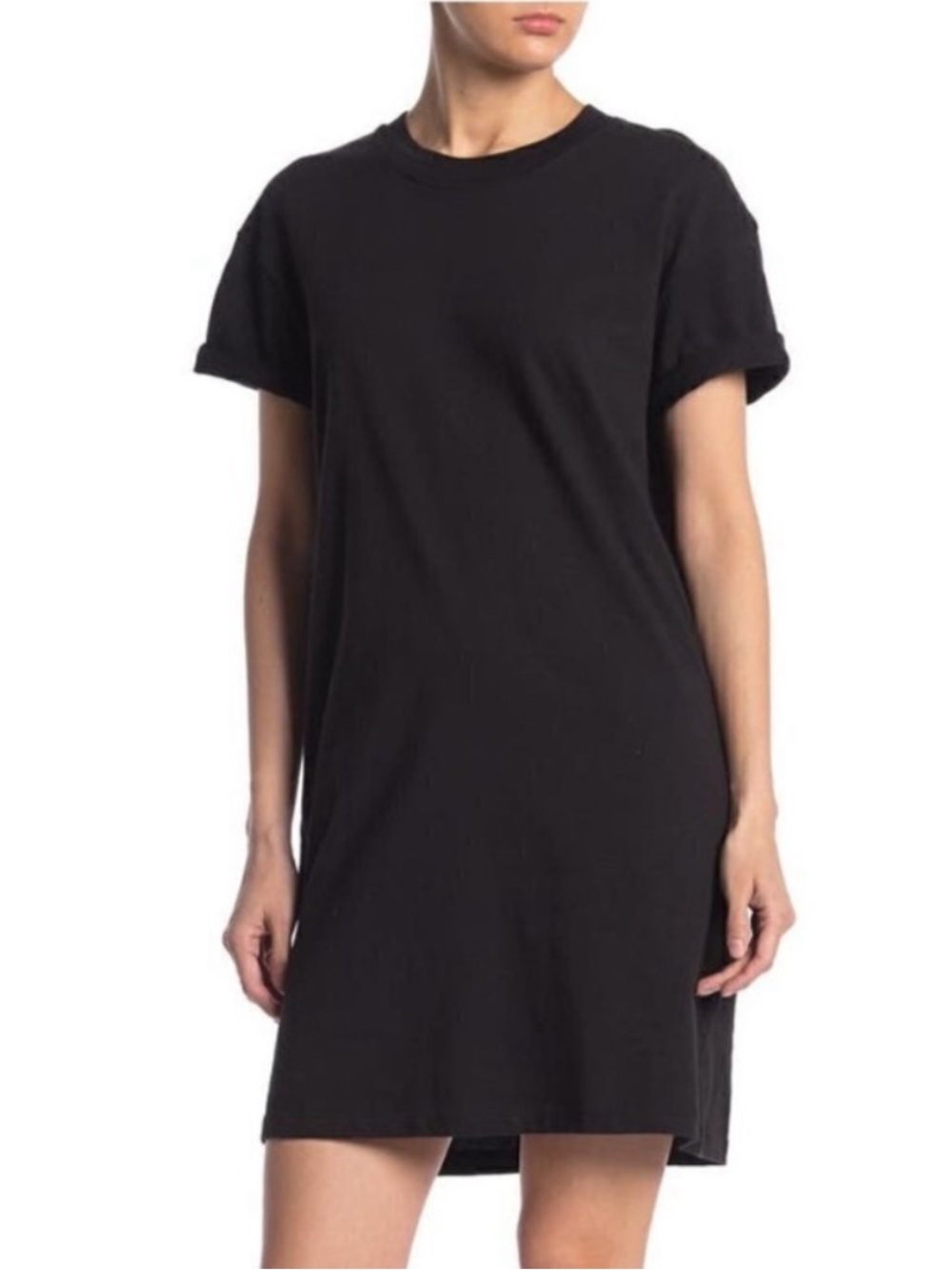 Madewell | M2242 Black T-Shirt Dress